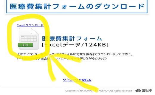 医療費集計フォーム(Excelデータ)