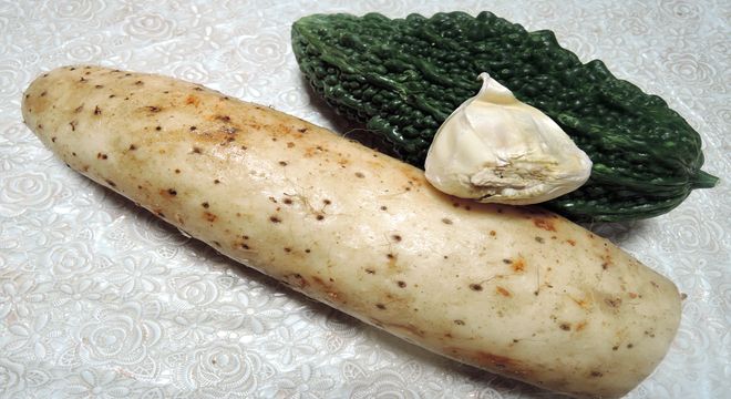 ナガイモとゴーヤの栄養価